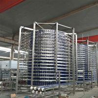 Food Factory Customized IQF Bakery Pizza Spiral Cooling Conveyor Belt Machine thumbnail image