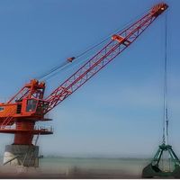 Shipyards port crane 25 ton slewing jib portal crane for sale thumbnail image