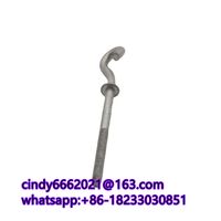 Electric power hardware high quality steel pigtail hook / ball hook bolt thumbnail image