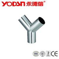 SS304 SS316 Sanitary Stainless steel Food Grade Y type pipe fittings thumbnail image