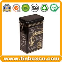 Coffee tin can,coffee box,rectangular tin,tin box thumbnail image