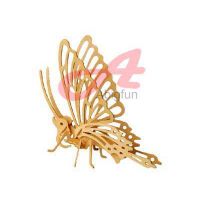 wooden construction kit insect Butterfly wooden model craft thumbnail image
