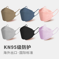 60PCS KF94 Mask, 3D Fish Type Masks for Adult, Protective Face Shield Mask 4 Layer thumbnail image
