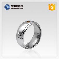 titanium and stainless steel finger rings on hot sale thumbnail image