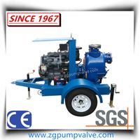 Diesel Engine Self-Priming Pump with Movable Trailer thumbnail image