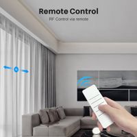 Tuya WiFi Curtain Motor with Customized Electric Curtains Track, Smart Life App & RF Remote work wit thumbnail image