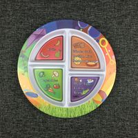 9 inch melamine compartments plate thumbnail image