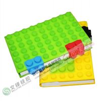 Wholesale Eco-friendly silicone notebook with blocks design in A6 size paper thumbnail image