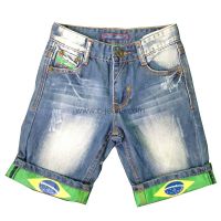 Knee-Length 5-Pocket High Quality Fashion Men Jeans thumbnail image