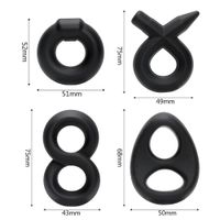 Premium Stretchy Silicone Cock Ring for Enhancing Erection, Smooth Soft Cock Ring Sex Toys thumbnail image