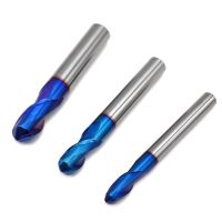HRC65 Tungsten Carbide Ball Nose End Mill Nano Coated thumbnail image