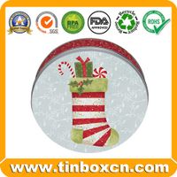 Christmas Tin,Christmas Tin Packaging,Ball Tin,Xmas Tin Box thumbnail image