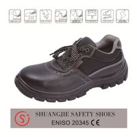 safety shoes work boots 9036 embossed leather pu outsole thumbnail image