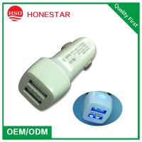 China 5V 3.1A Dual USB Car Charger for Cellphone thumbnail image