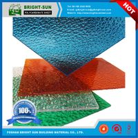 100% virgin Bright-Sun Embossed polycarbonate sheet price from China thumbnail image