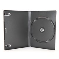 SUNSHING Wholesale Plastic 14MM DVD case black single disc CD case with cover paper thumbnail image