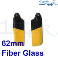 Fiber Glass Tail Blade Yellow and Black for Trex450v2 RC Helicopter spare parts thumbnail image