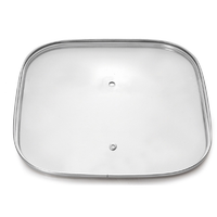 Tempered Glass Lids with Stainless Steel Rim Cookware glass lids thumbnail image