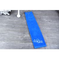 Wholesale blue hand towel velvet pile golf towels with clip thumbnail image