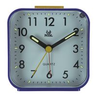 Wholesale simple travel sweep movement table clock with luminous thumbnail image