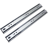 Full extension ball bearing drawer slide soft close telescopic channel (L45315H) thumbnail image