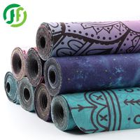 Suede Natural Rubber 1.5mm Thickness Eco-friendly Yoga Mat thumbnail image