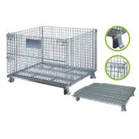 material handling wire mesh cage for warehouse storage thumbnail image