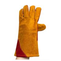 Long Sleeve Welding Gloves Heat Resistant Stove Barbecue Camping Kitchen Grill Fireplace Welding Glo thumbnail image