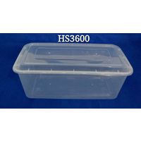 Rectangle 3600ml Disposable PP Plastic Microwave Safe Dinnerware with Inner Tray thumbnail image