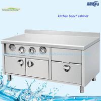 Custom european style stainless steel kitchen island cabinet with drawer thumbnail image