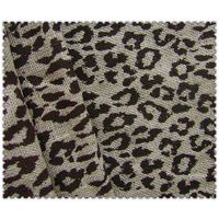 Newest 100% jute printed fabric with leopard thumbnail image