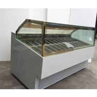 24 Pans Square glass Commercial Gelato ice cream display case freezer thumbnail image