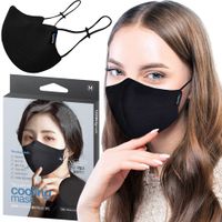 Top Quality 3-Ply Black White Reusable Washable Cloth Fabric Face Mask (Made in South Korea) thumbnail image