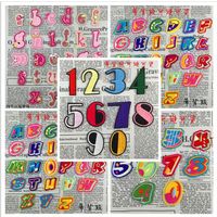 Number Letter music sign digital carton shape embroidery thumbnail image