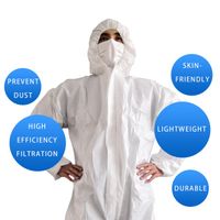 Non-woven Disposable isolation gown protective suite thumbnail image