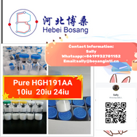 10iu hgh vials and 99% Somatropin hgh raw powder CAS NO.12629-01-5 thumbnail image