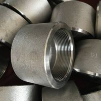 Forged high pressure threaded NPT pipe cap fitting thumbnail image