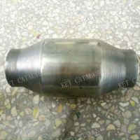 KET Exhaust high flow catalytic converte with Euro 2 metal coating thumbnail image