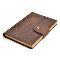 Writing notebook vintage style crazy horse leather journal buffalo A4 A5 A6 handmade printing custom thumbnail image