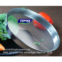 SUS 304 Steel Ring Tempered Glass Lid Pot Lid Pan Lids Factory With ISO 9001 thumbnail image