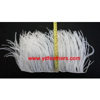 Stripped Ostrich Feather Fringe Sewn On Cord From China thumbnail image
