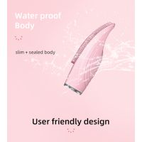 Rechargeable Deep Cleaning Sonic Vibrating Face Brush Facial Massager Skin Care Electric Silicone Fa thumbnail image