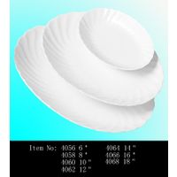 Fairway Porcelain factory most hot sale item whorled oval plate for banquet party and hotel use thumbnail image