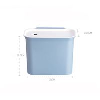 Cabinet Basket Wastebaskets, Multifuctional Hanging Trash Can Waste Bins Garbage Container with lid thumbnail image