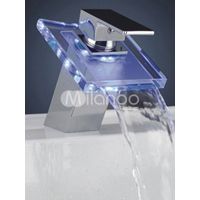 Modern Color Changing Led Bathroom Sink Faucet thumbnail image