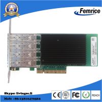 10G Quad Optical Port Network Adapter Ethernet Network Card PCI-E X8 Wired Adapter thumbnail image