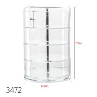 Stackable Clear Plastic Hair Accessory Containers Jewelry Storage Organizer with Lids thumbnail image