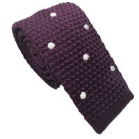 Wholesale Striped Knitting Necktie Polyester Made Flat Fashion Skinny Ties For Men thumbnail image