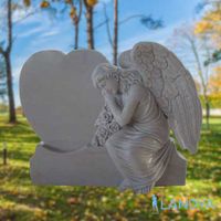 angel sculpture heart gravestones monument tombstones with angel thumbnail image