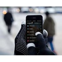 2013 Smartphone Touch Screen Gloves iphone gloves in Black thumbnail image